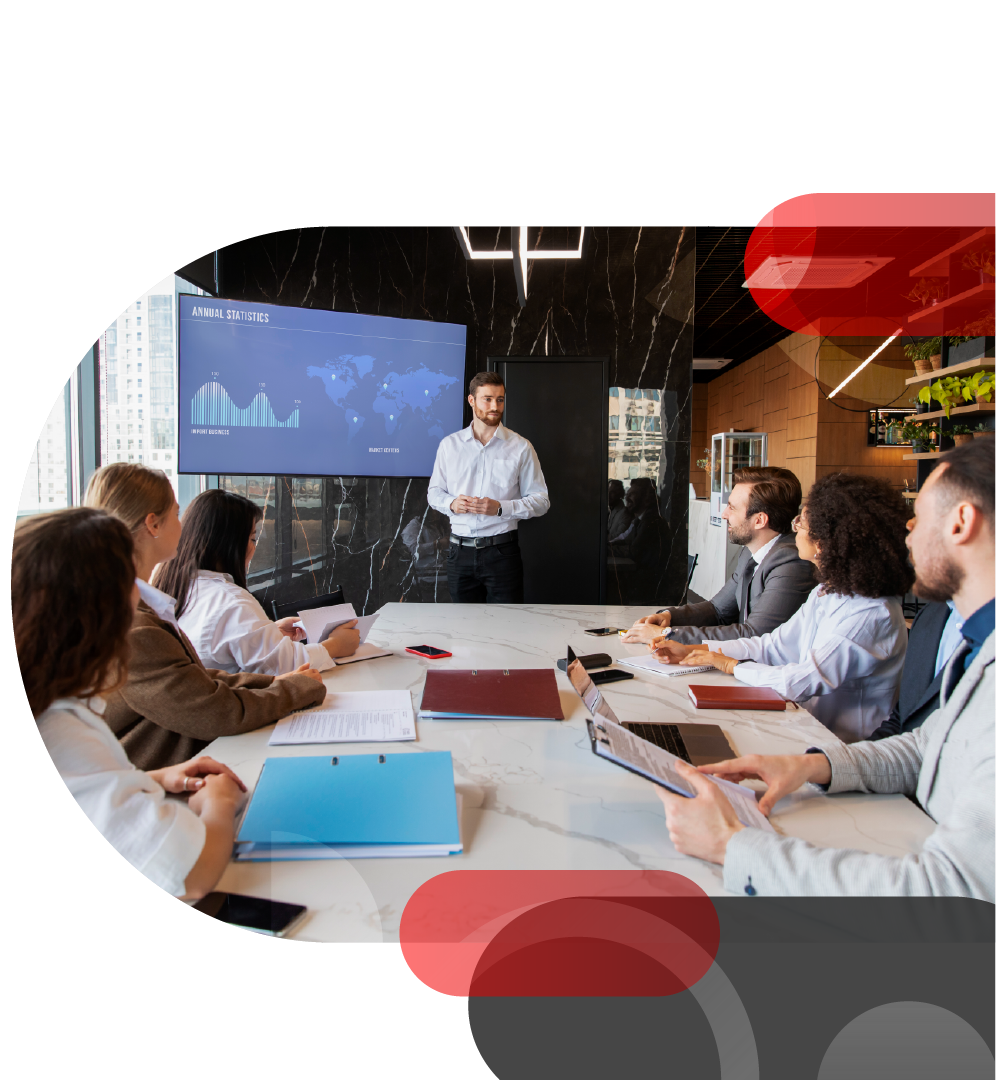 Team in conference room